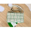 Bottega Veneta Cassette overlock stitching green bag