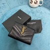 YSL Cassandre black gold small envelope wallet