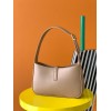 YSL LE 5 À 7 HOBO BAG IN WHITE SMOOTH LEATHER BEIGE