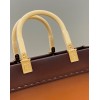 Fendi sunshine tote Yellow ombre leather 41cm