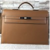 Hermes epsom brown - silver hardware 38cm