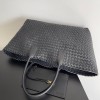 Bottega Veneta Cabat Tote Black Lambskin Bag