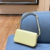 Celine Triomphe Shoulder Bag Shiny Calfskin Yellow