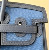 Hermes Cargo Birkin 25 Navy Swift Bag