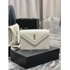 YSL Gaby Satchel Quilted Lambskin in White