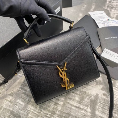 YSL CASSANDRA MINI TOP HANDLE BAG Black