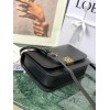 Loewe Goya leather shoulder bag in black