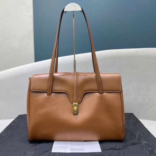 Celine Large Soft 16 bag in Brown Smooth Calfskin