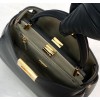Fendi Medium Peekaboo Leather Black Bag
