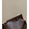 Fendi First Bag Crocodile Brown 32cm