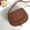 Chloe marcie medium / small brown saddle bag