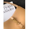 YSL LE 5 À 7 HOBO BAG IN WHITE SMOOTH LEATHER BEIGE
