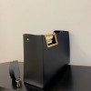 Fendi Way large leather tote black