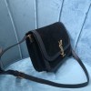 YSL Solfeino black suede shoulder bag