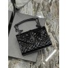 YSL Envelope Patent leather black hardware bag