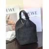 Loewe Cubi Small Anagram black leather bag