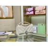 Bvlgari Serpenti Cabochon Leather Shoulder Bag White