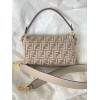 Fendi Natural Beige Baguette 27cm Bag