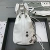 Balenciaga white medium bucket