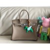 Hermes Birkin Togo Leather Silver/ Gold Hardware 30cm Bag