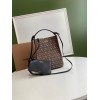 Burberry Small Monogram Peggy Bucket Bag