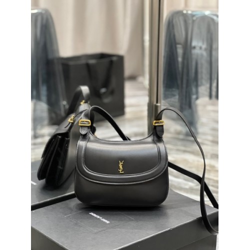 YSL Charlie black leather bag