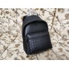 Bottega Veneta black leather backpack