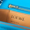 Loewe Goya leather shoulder bag in blue