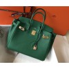 Hermes Togo Green Leather 25/30 Bag