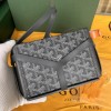 Goyard Minaudiere Coated Gray Canvas Bag