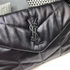 YSL LOULOU PUFFER MEDIUM BAG LAMBSKIN ALL BLACK