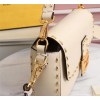 Fendi Baguette white leather medium white trap bag