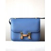 Hermes Constance 24 Blue Epsom Gold Bag