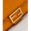 Fendi Baguette orange leather bag 26cm