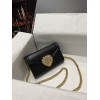 Dolce & Gabbana Black Sacred Heart Wallet Bag