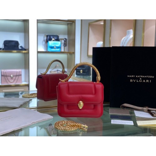 BVLgari Serpenti Forever small red bag