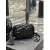 YSL Lou Mini Black Patent Bag