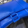 Balenciaga hourglass medium top handle bag in blue