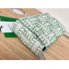 Bottega Veneta Cassette overlock stitching green bag
