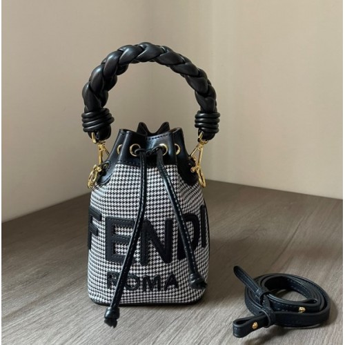 Fendi MON TRESOR black twist handle bag