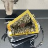 FENDI First Small Silver leather bag 26cm
