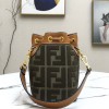 Fendi MON TRESOR brown leather bag