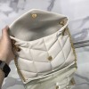YSL White Puffer Bag Golden Hardware Medium 29cm