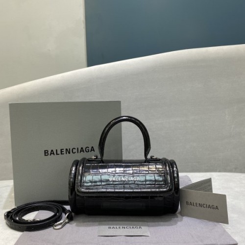 Balenciaga Croc Round Top Handle Bag