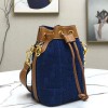 Fendi MON TRESOR blue FF leather bag