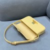 Celine Triomphe Shoulder Bag Shiny Calfskin Yellow