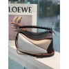 Loewe Black/ White Smooth Small Puzzle Bag
