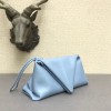 Bottega Veneta fold-over envelope clutch blue