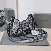 Balenciaga Le Cagole graffiti shoulder bag