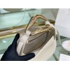 Chloe kiss purse in small grain calfskin white